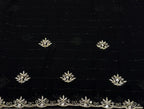 Royal Zari Exclusive: Black Georgette Handwork Saree with Unstitched Blouse